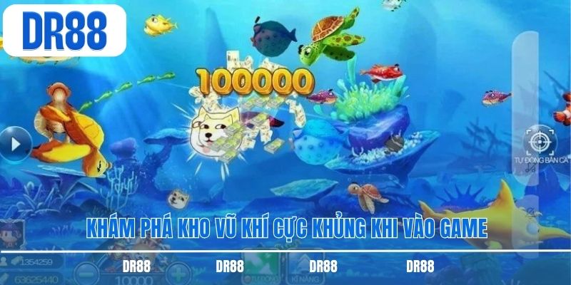 Khám phá kho vũ khí cực khủng khi vào game