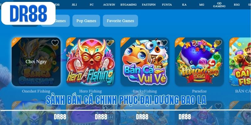 Sảnh bắn cá chinh phục đại dương bao la