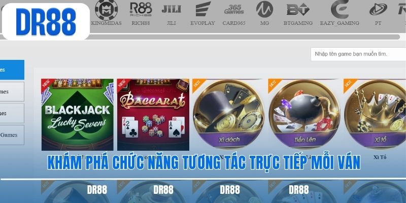 Khám phá chức năng tương tác trực tiếp mỗi ván